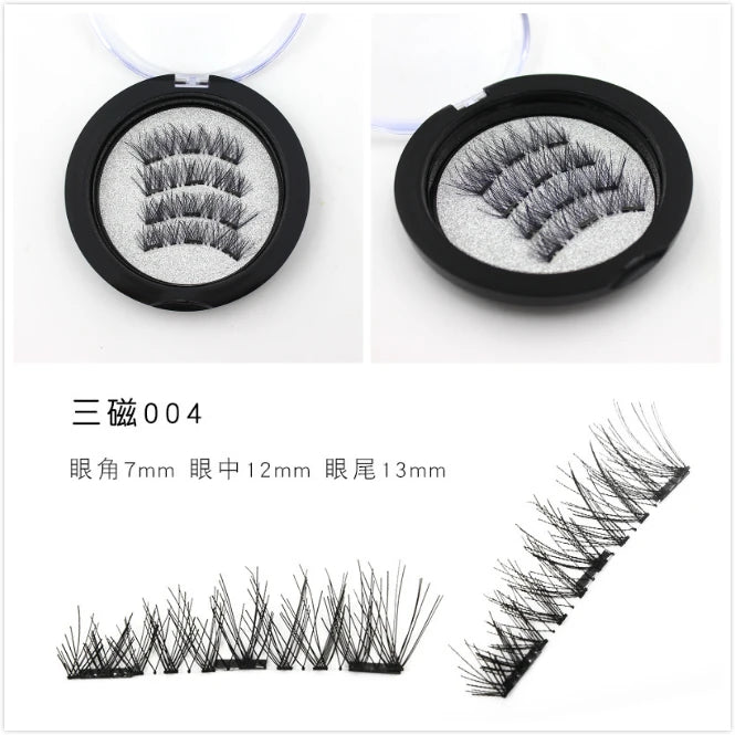 4pcs magnetic false eyelashes