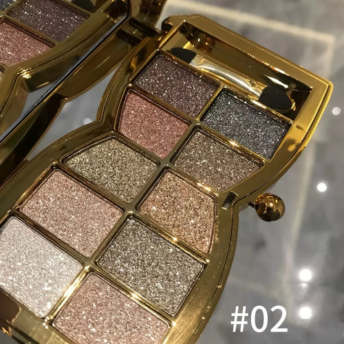 10-Color Shimmer Eyeshadow Palette