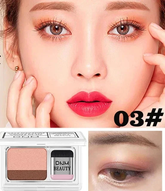 Two-color matte eyeshadow
