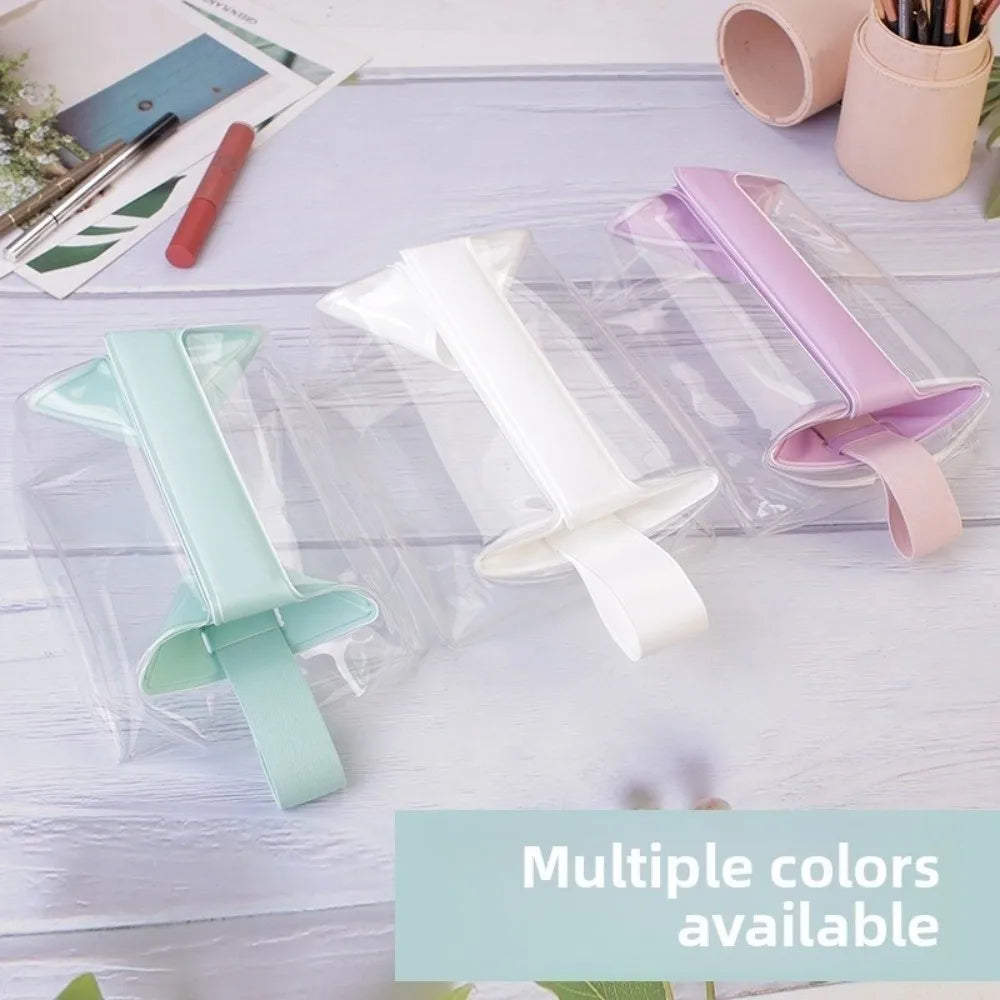 Clear Leak-proof Toiletry Bag with Magnetic Closure