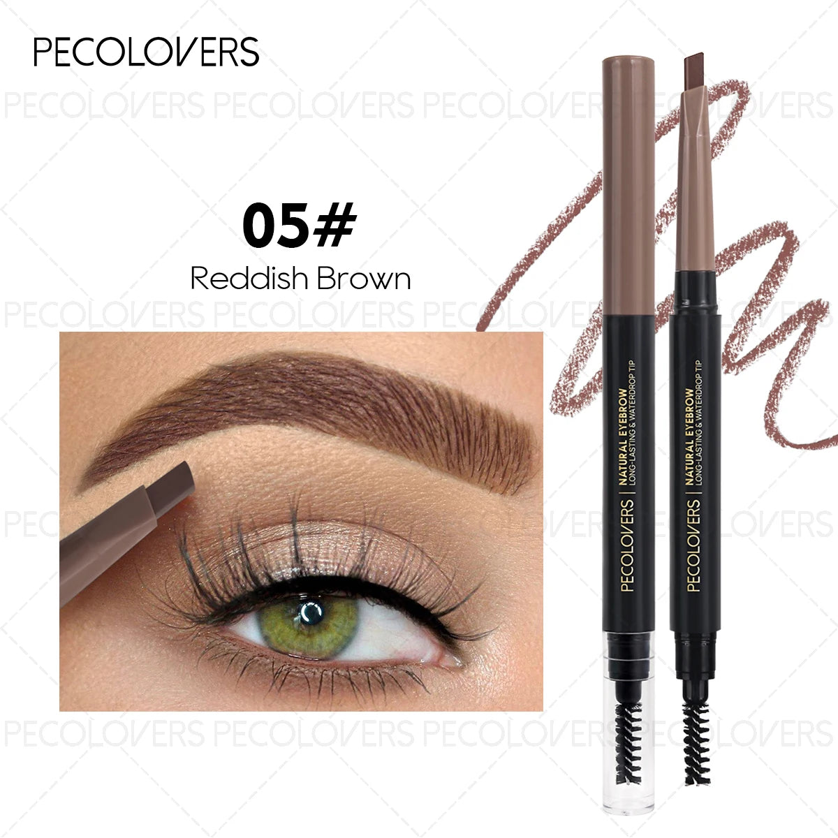 Automatic rotating eyebrow pencil