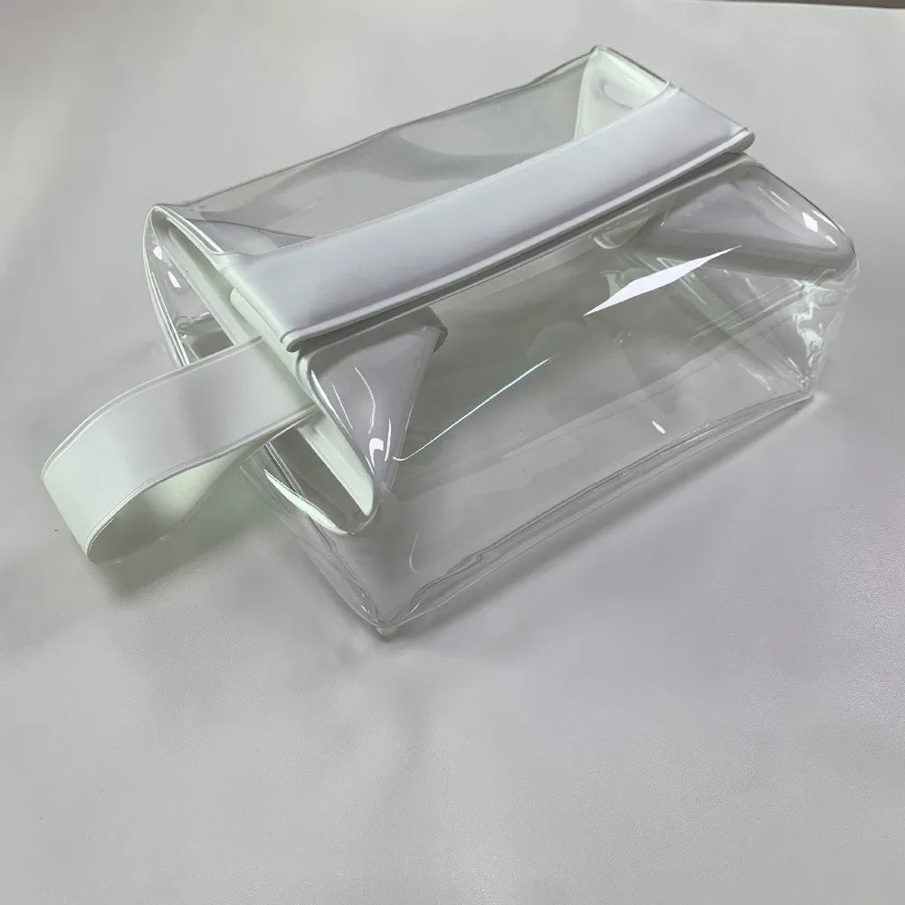 Clear Leak-proof Toiletry Bag with Magnetic Closure