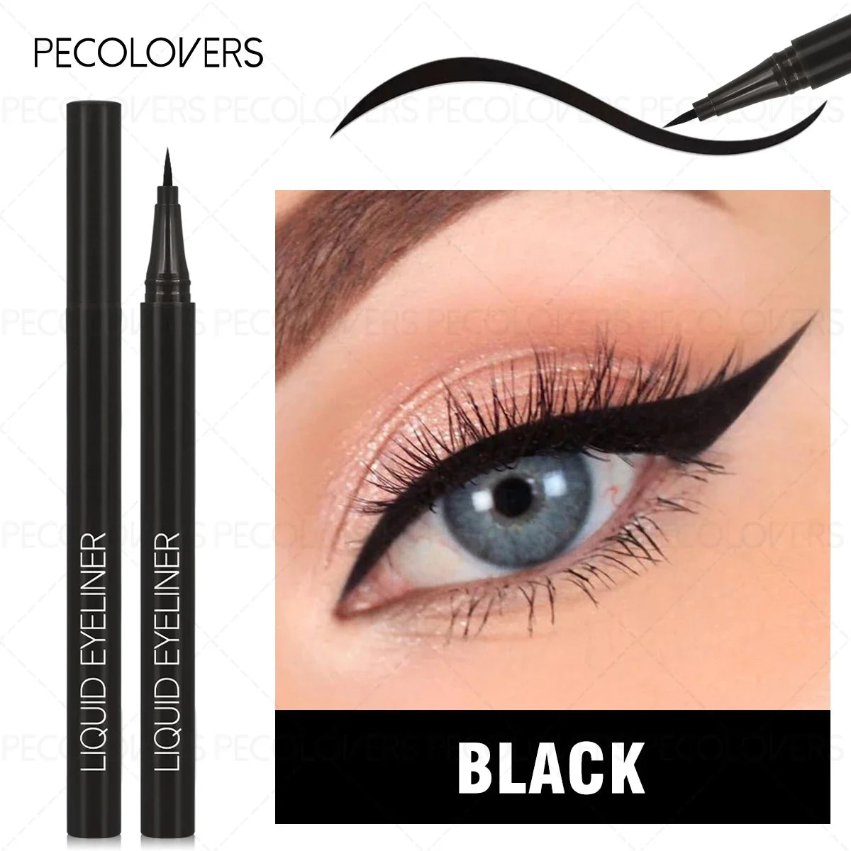 Black Liquid Eyeliner Pen Set