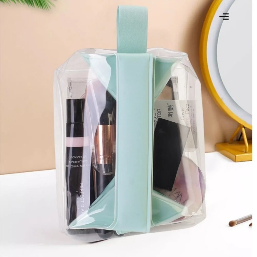Clear Leak-proof Toiletry Bag with Magnetic Closure