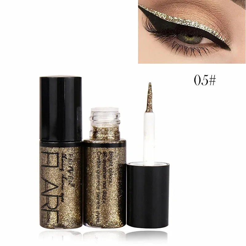Shiny eye shadow liner