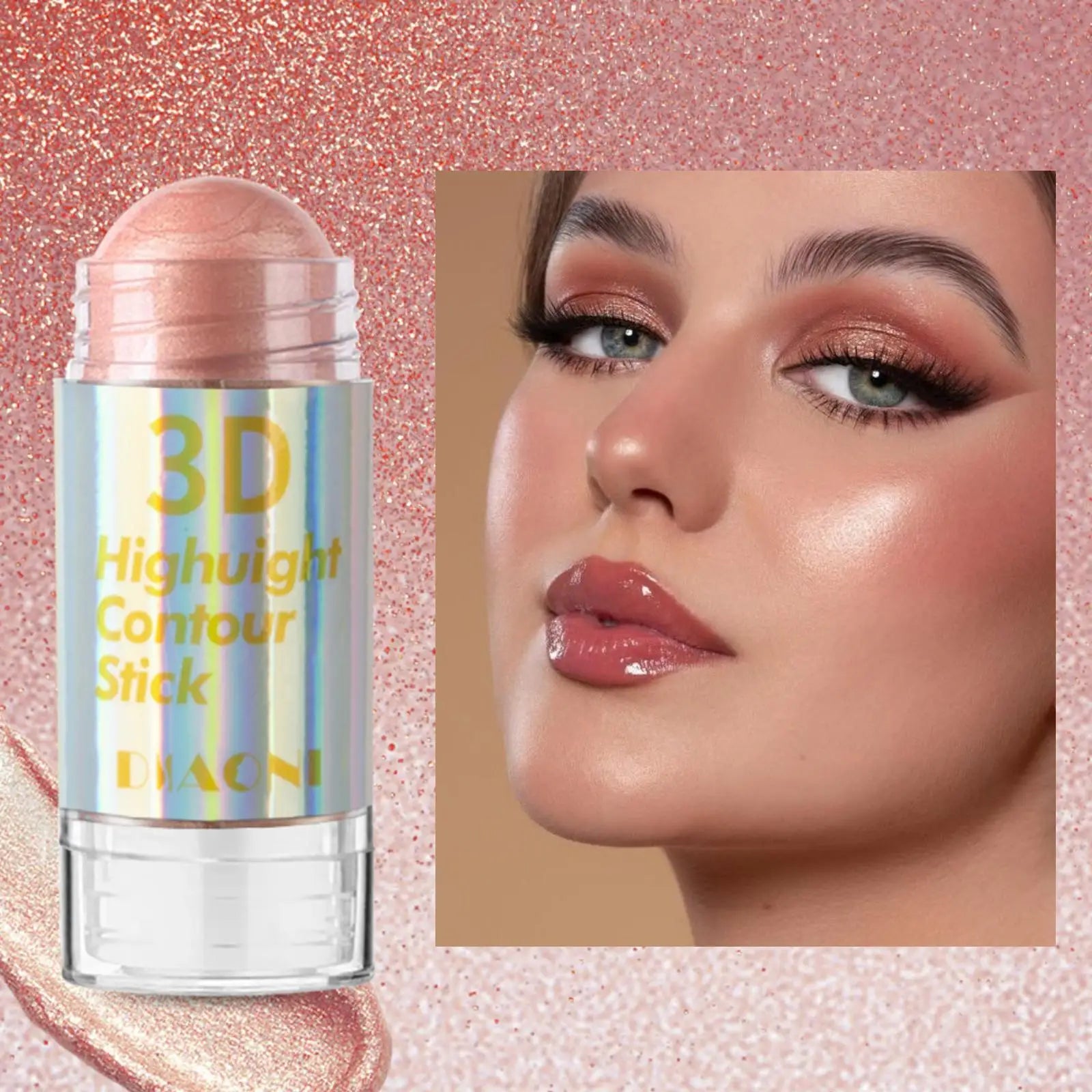 6-color 3d highlighter stick