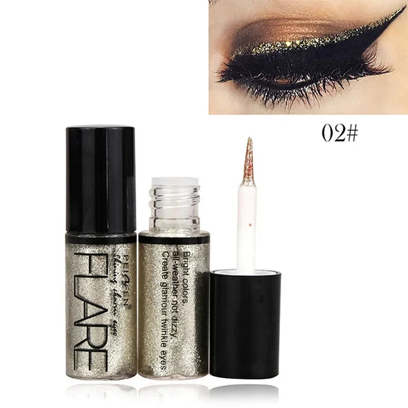 Shiny eye shadow liner