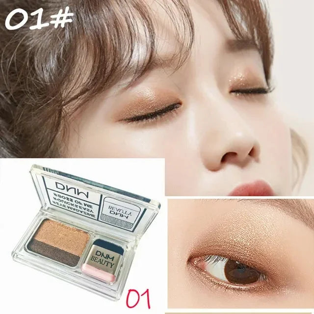 Two-color matte eyeshadow