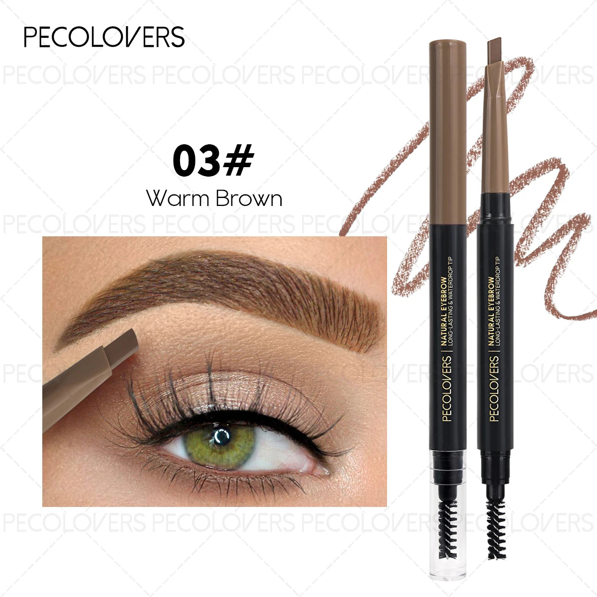 Automatic rotating eyebrow pencil
