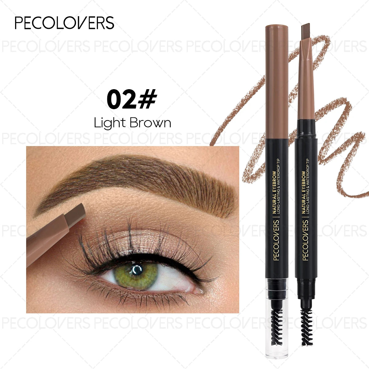 Automatic rotating eyebrow pencil