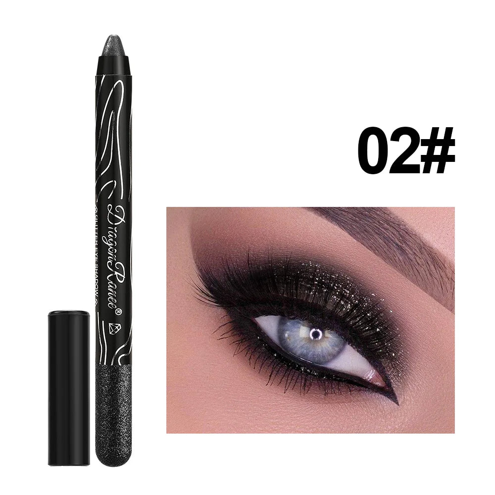 Glitter eyeshadow pencil 12 colors
